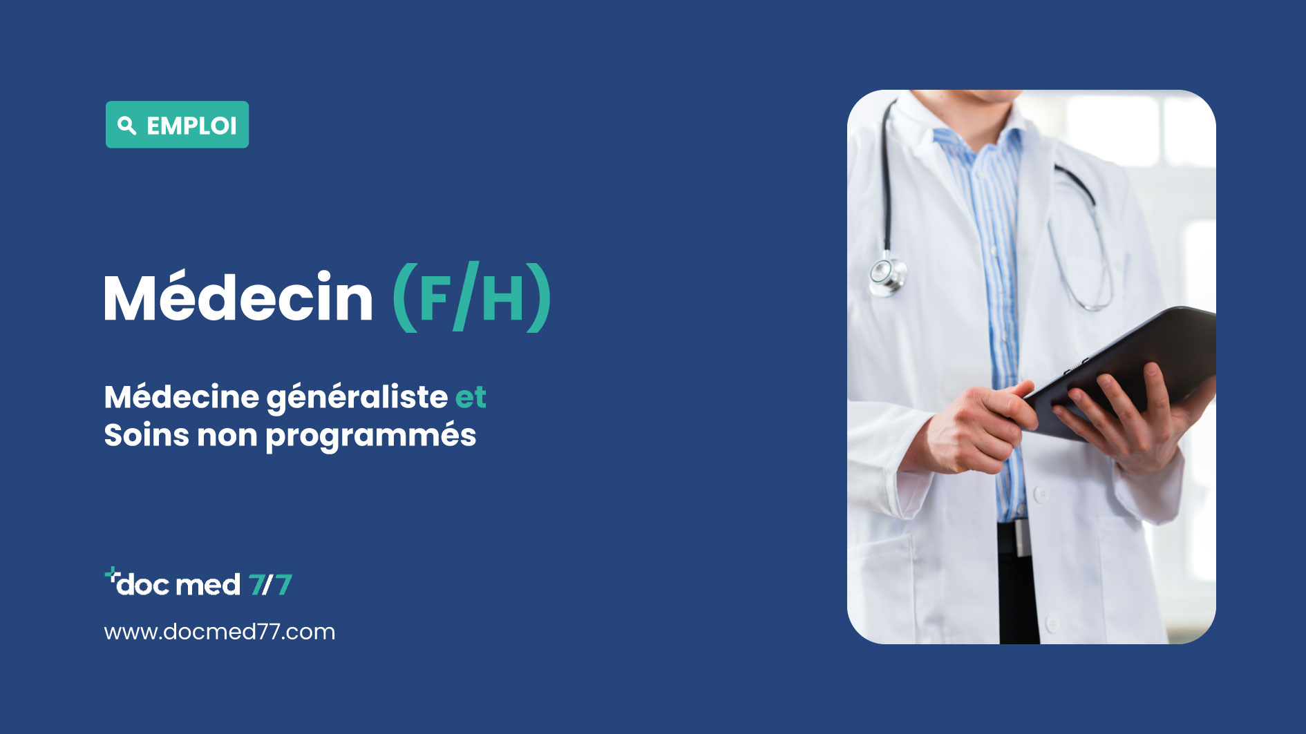 Offre d’emploi : médecin généraliste tra . . .